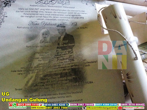 jual Undangan Gulung
