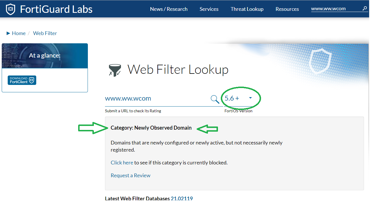 Ken Felix Security Blog Url Category Fortiguard