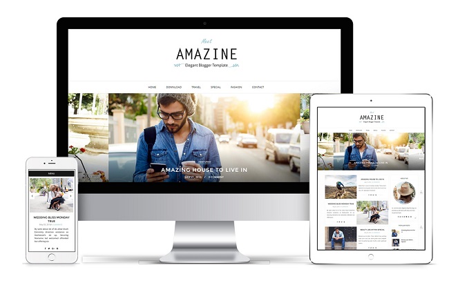 Amazine Blogger Responsive Design Image