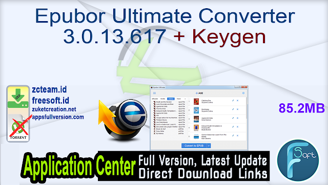 Epubor Ultimate Converter 3.0.13.617 + Keygen_ ZcTeam.id