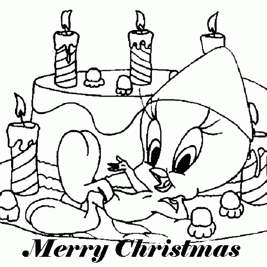 Tweety Christmas Coloring Pages | Learn To Coloring
