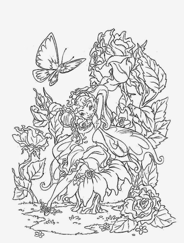 Free Coloring Pictures Coloring Pictures Of Fairies