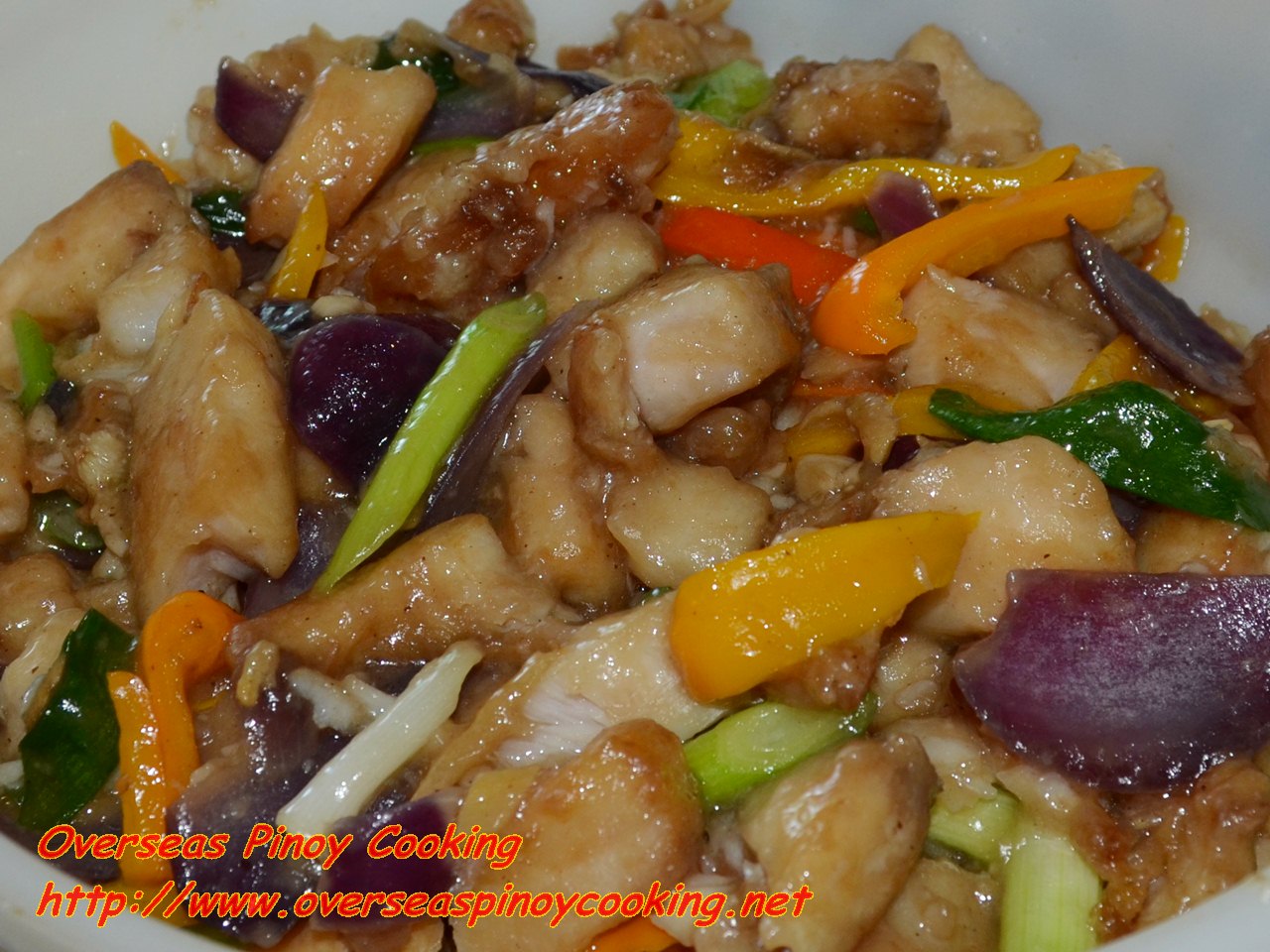 Fish with Black Bean Sauce Stirfry