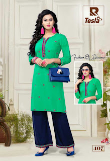 Raashi tesla kurtis With palazzo