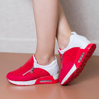 Pantofi dama Daisy rosu cu alb sport • modlet