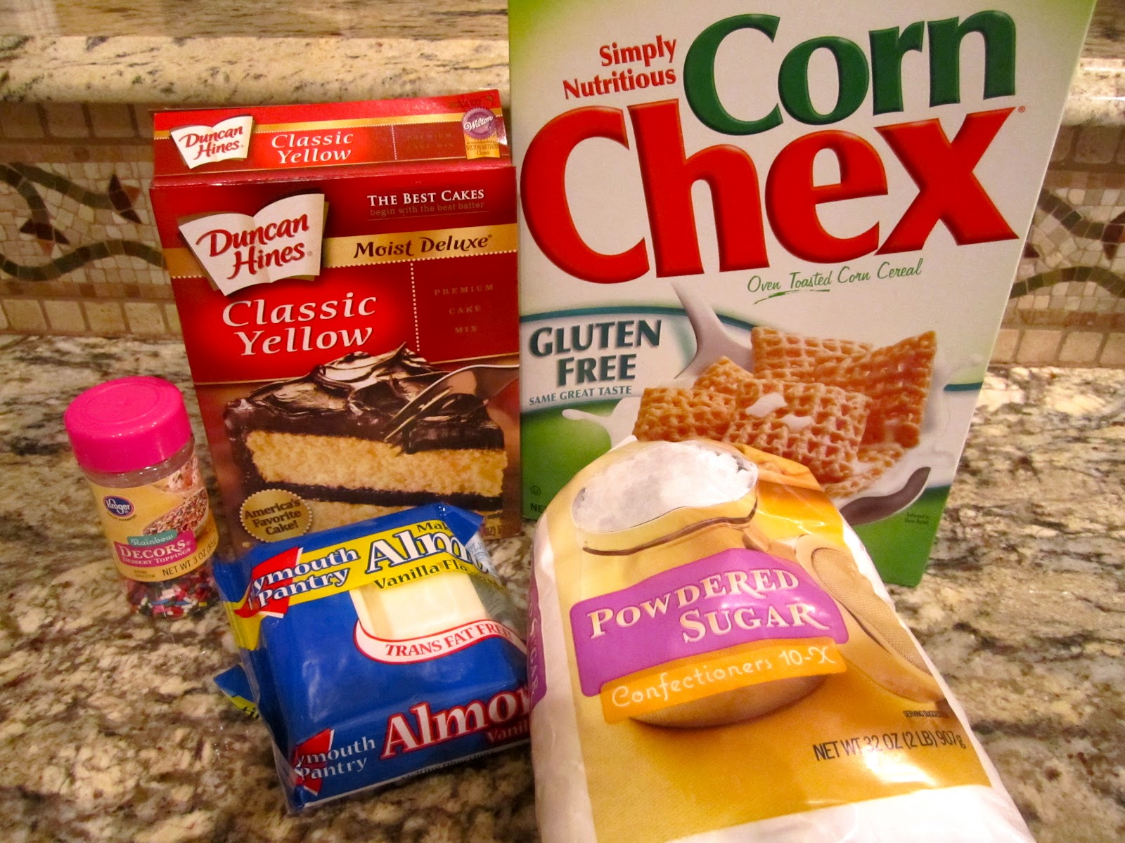 Sweet Tooth Sisters Cake Batter Puppy Chow