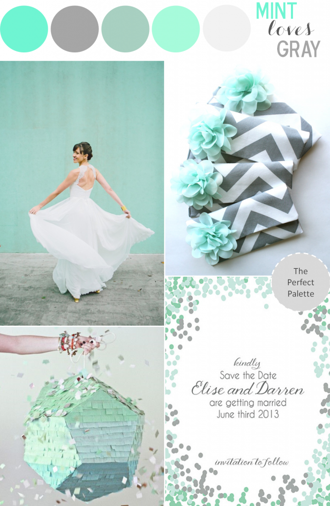 Color Story Mint Loves Gray! The Perfect Palette