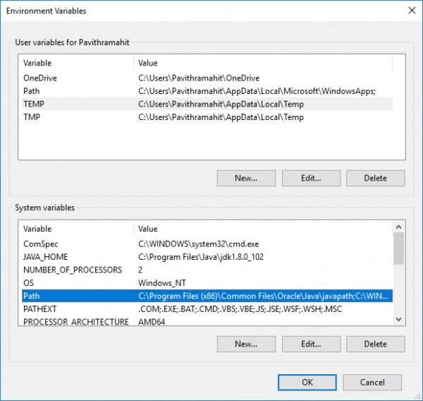 Cómo configurar JAVA_HOME en Windows 10