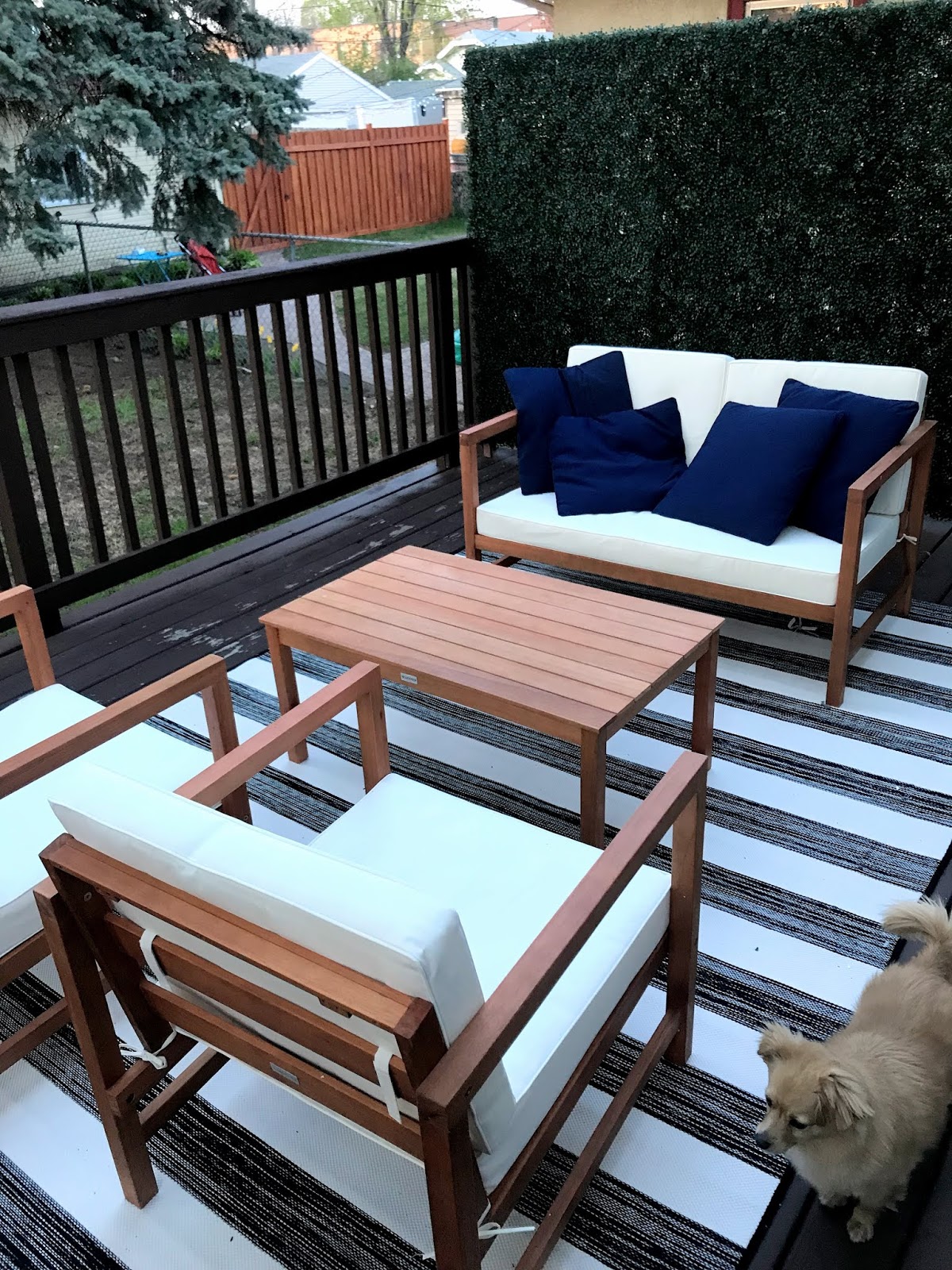 Deck Updates + How to Build a Faux Boxwood Wall Catherine Day Dreams