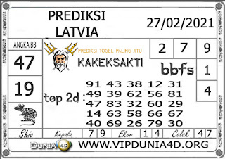 Prediksi Togel LATVIA DUNIA4D 27 FEBRUARI 2021 Prediksi Togel LATVIA DUNIA4D 27 FEBRUARI 2021