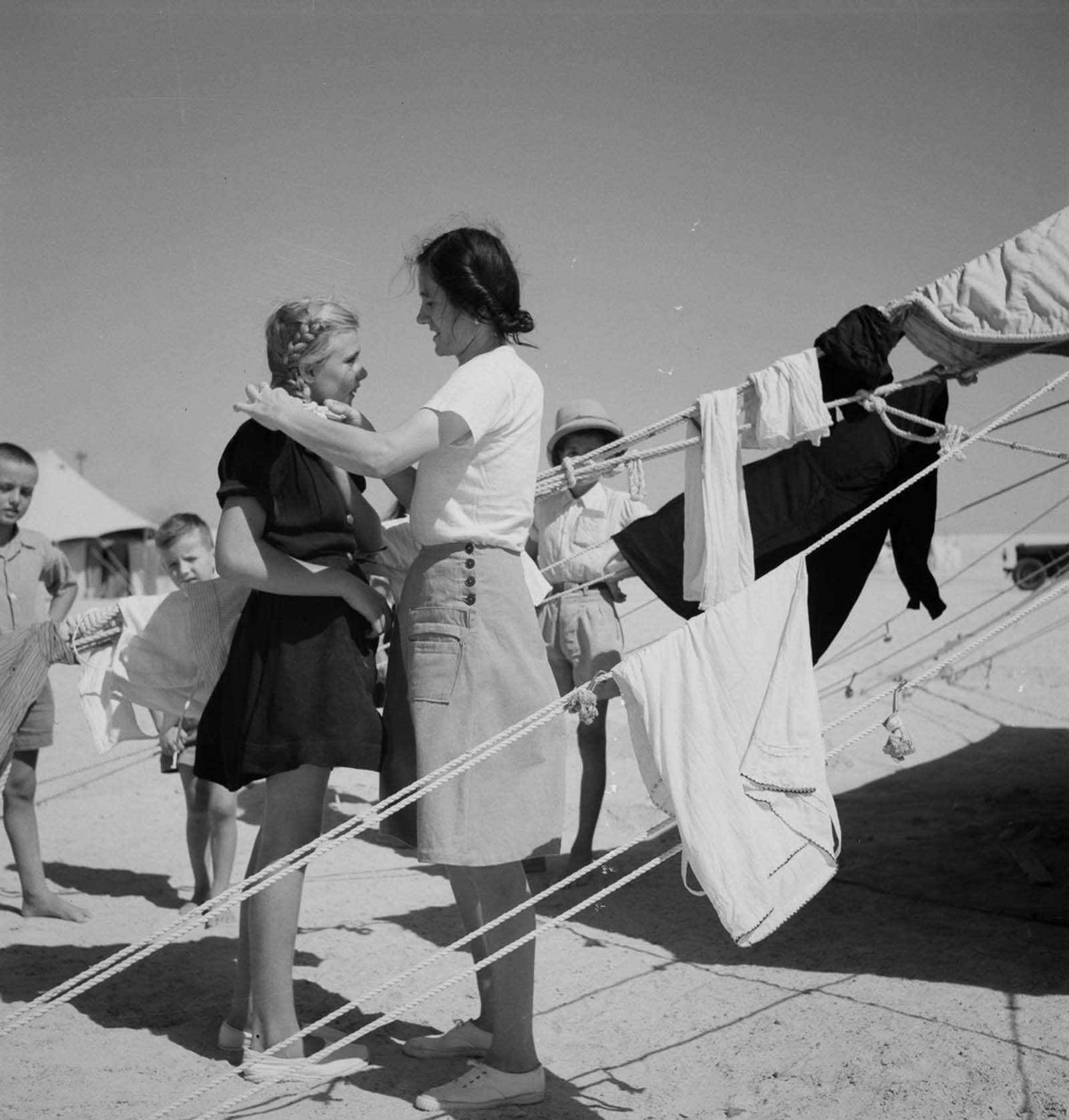 Rare photographs  When European refugees fled to Egypt  1944 - 18