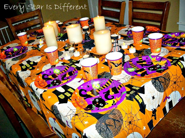 Witches and Wizards Halloween Party For Kids Table Decor