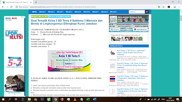 Tutorial Cara Download Soal di Website Bimbel Brilian Dengan Mudah