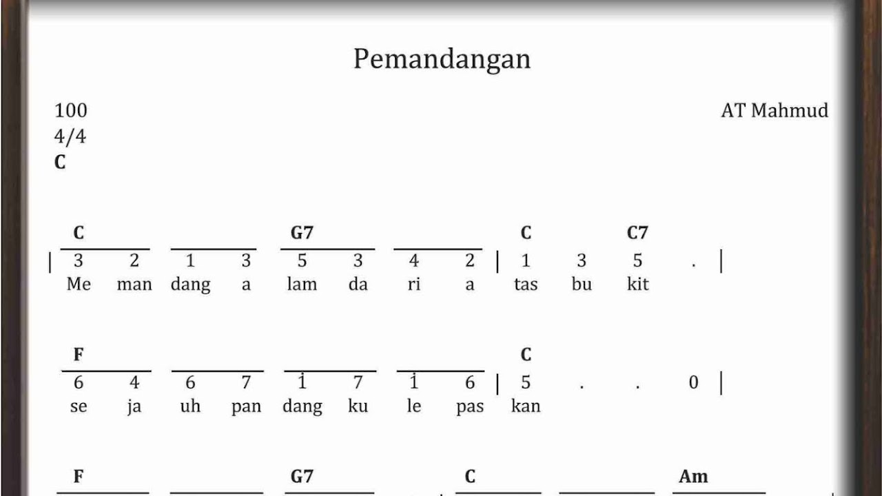 Lagu Memandang Alam Memiliki Tempo Cara Golden