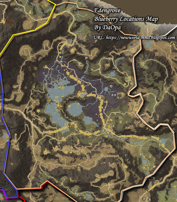 New World Edengrove blueberry map