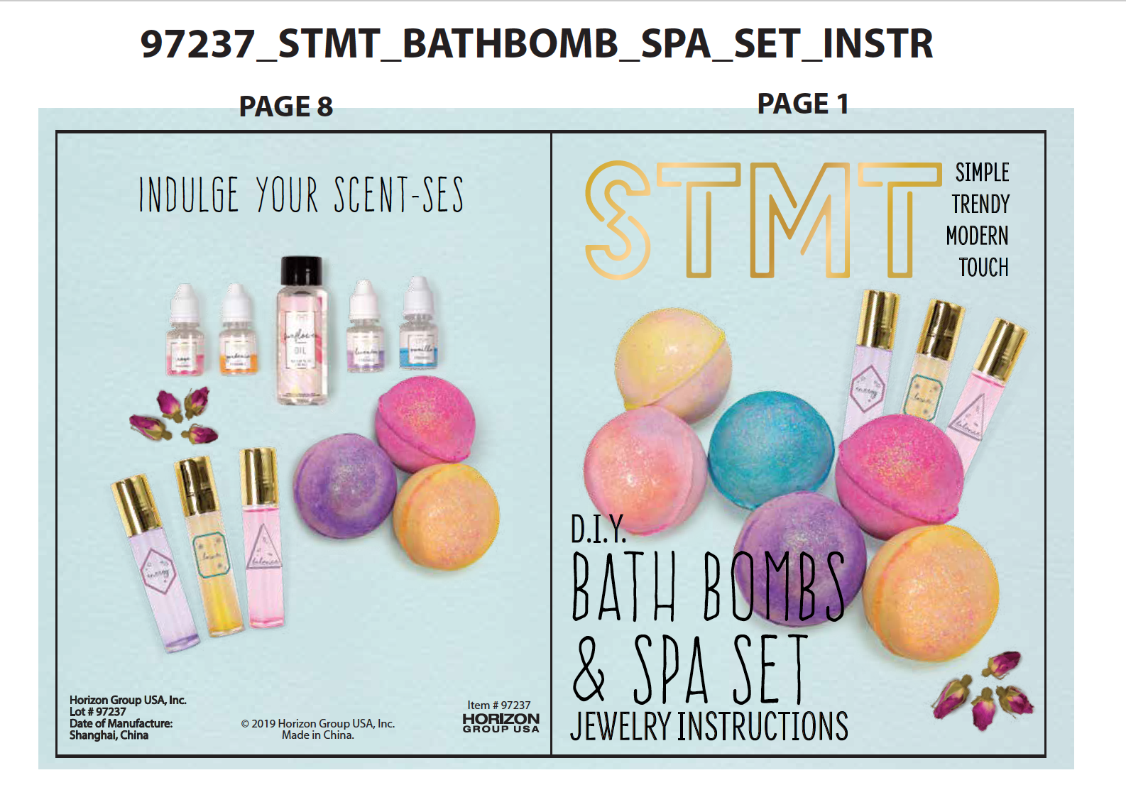 STMT DIY Bath Bombs and Spa Set Gift with Instructions FashionFoodieLA