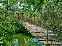 Como esta construido el puente su base principal la madera