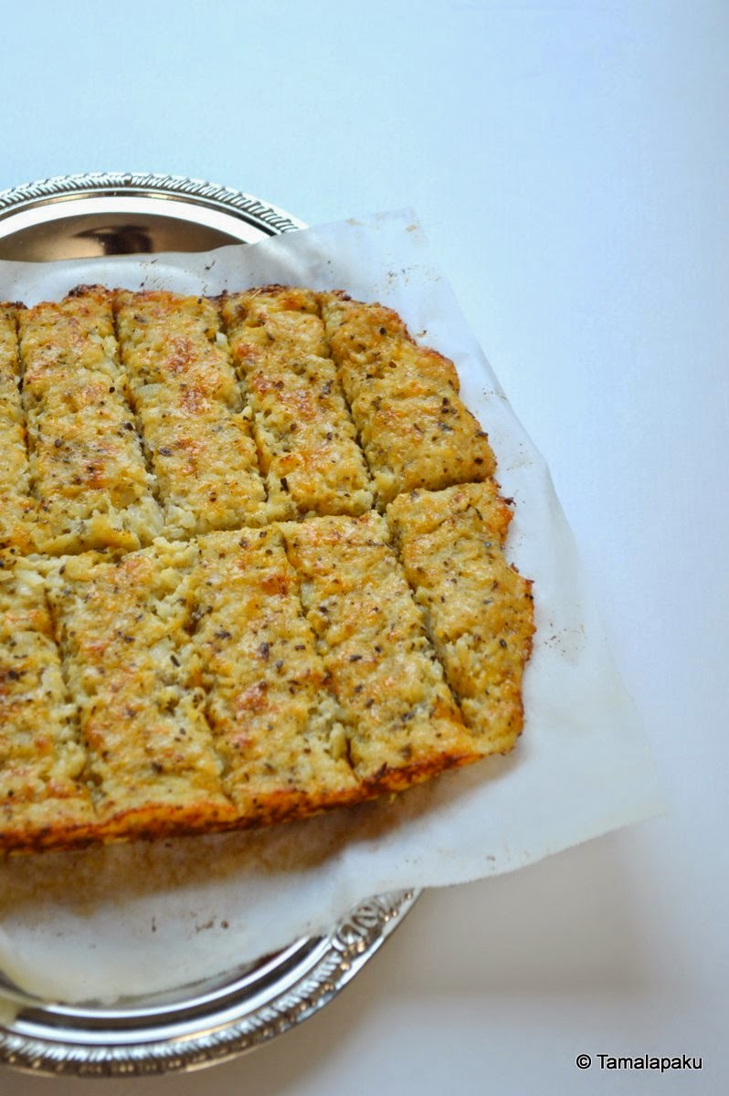 Cauliflower Bread Sticks Tamalapaku