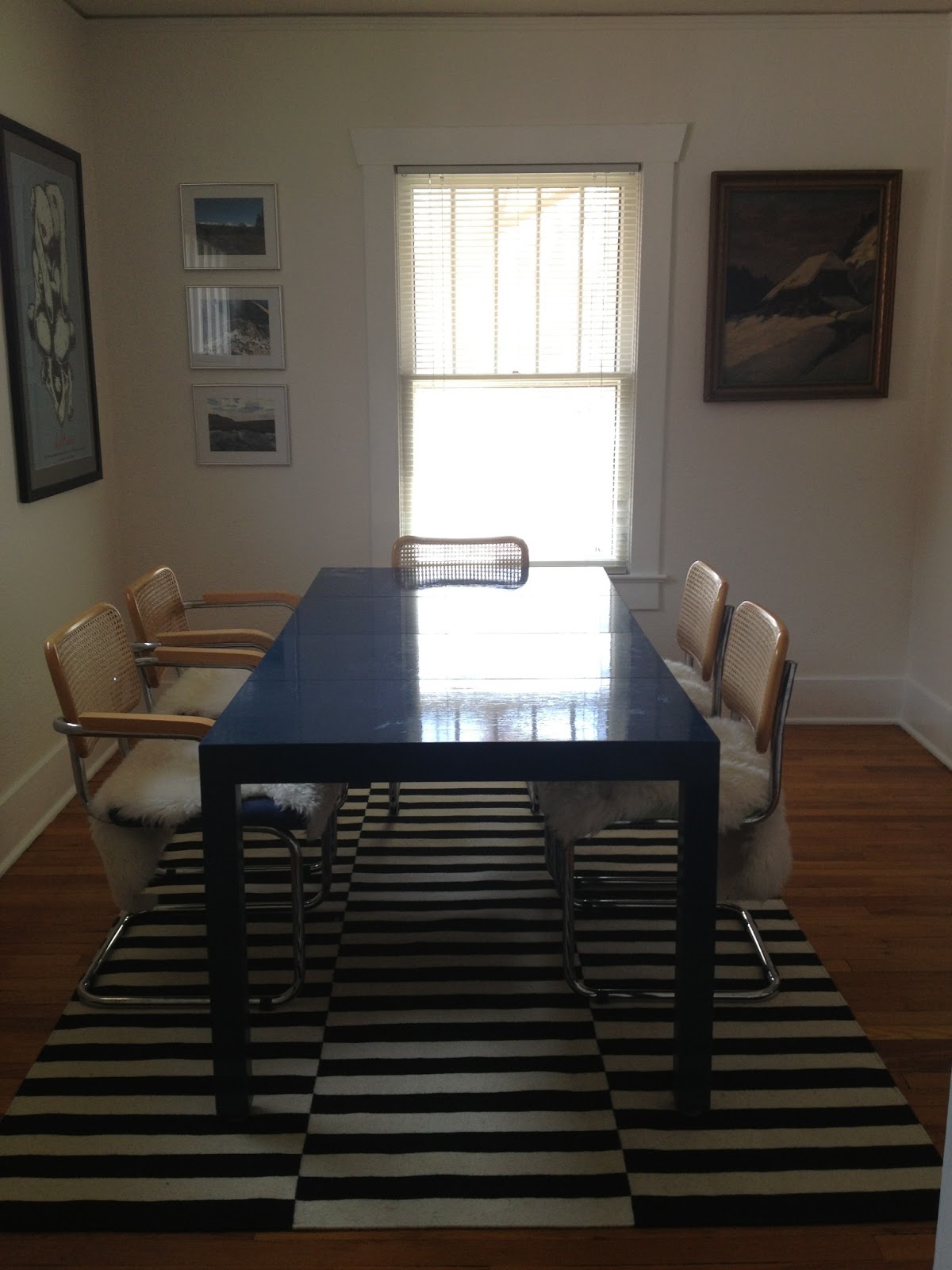 Our 1910 Colorado Bungalow Dining room 99 done!! IKEA Stockholm Rand Rug installed (finally)