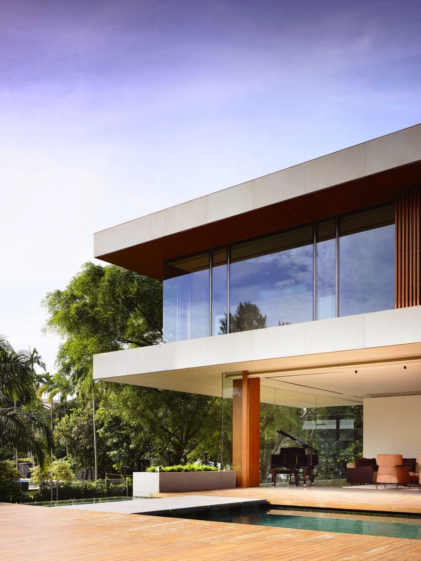 Rumah 2 Lantai Berkarakter Luminos Dengan Desain Modern Di Singapura