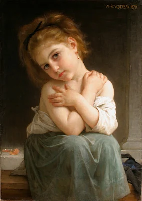 La Frileuse painting William Adolphe Bouguereau