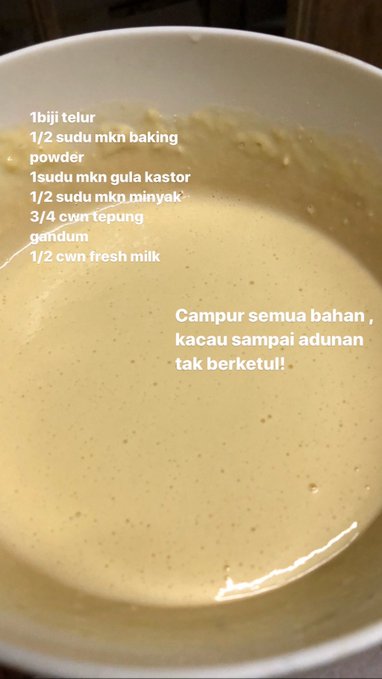 Resepi pancake mudah