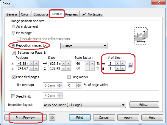 Multimedia Smkn 2 Bungo Cara Print Ukuran Lebar Di Kertas A4 Menggunakan Corel Draw