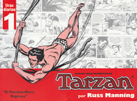 Tarzán de Edgar Rice Burroughs con dibujos de Russ Manning, edita Manuel Caldas