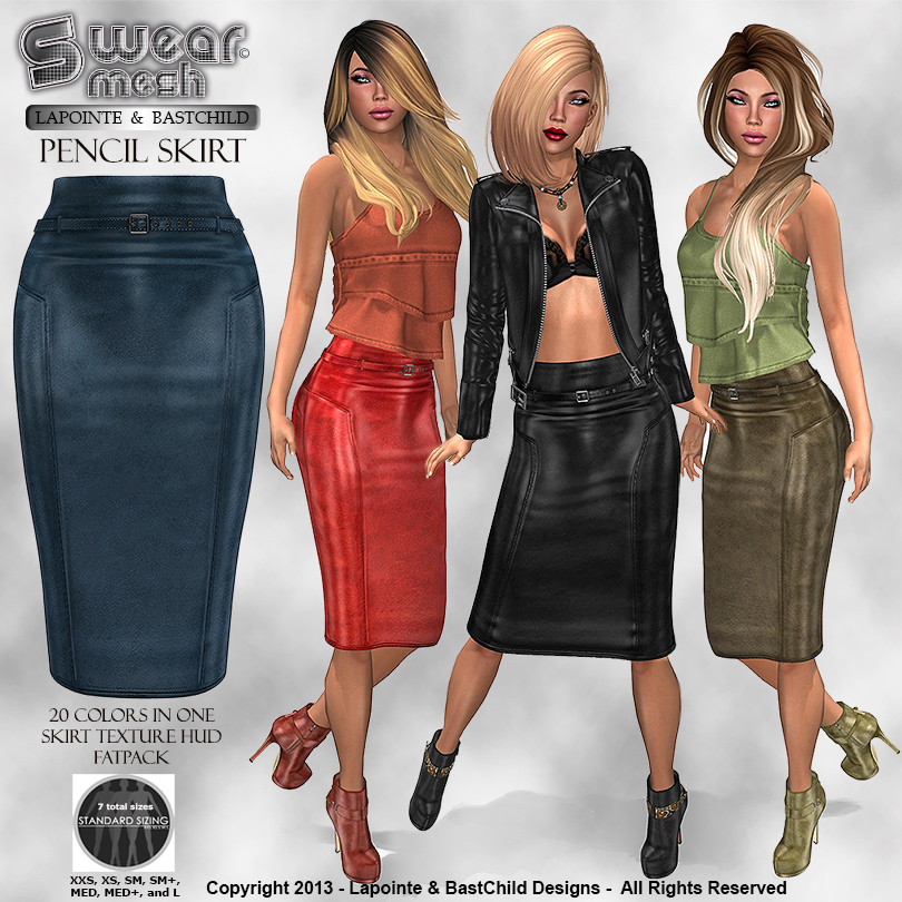 LAPOINTE AND BASTCHILD: New! Ladies Pencil Skirts!