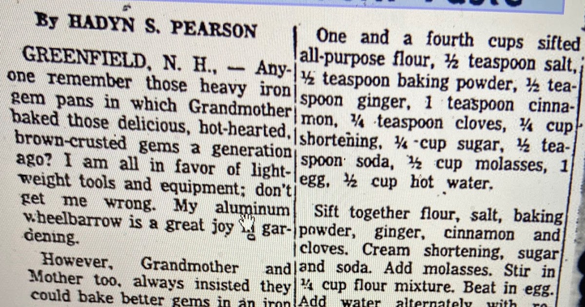 There's a Hippy in the Kitchen: Gems / Baked in a Cast Iron Gem Pan. A