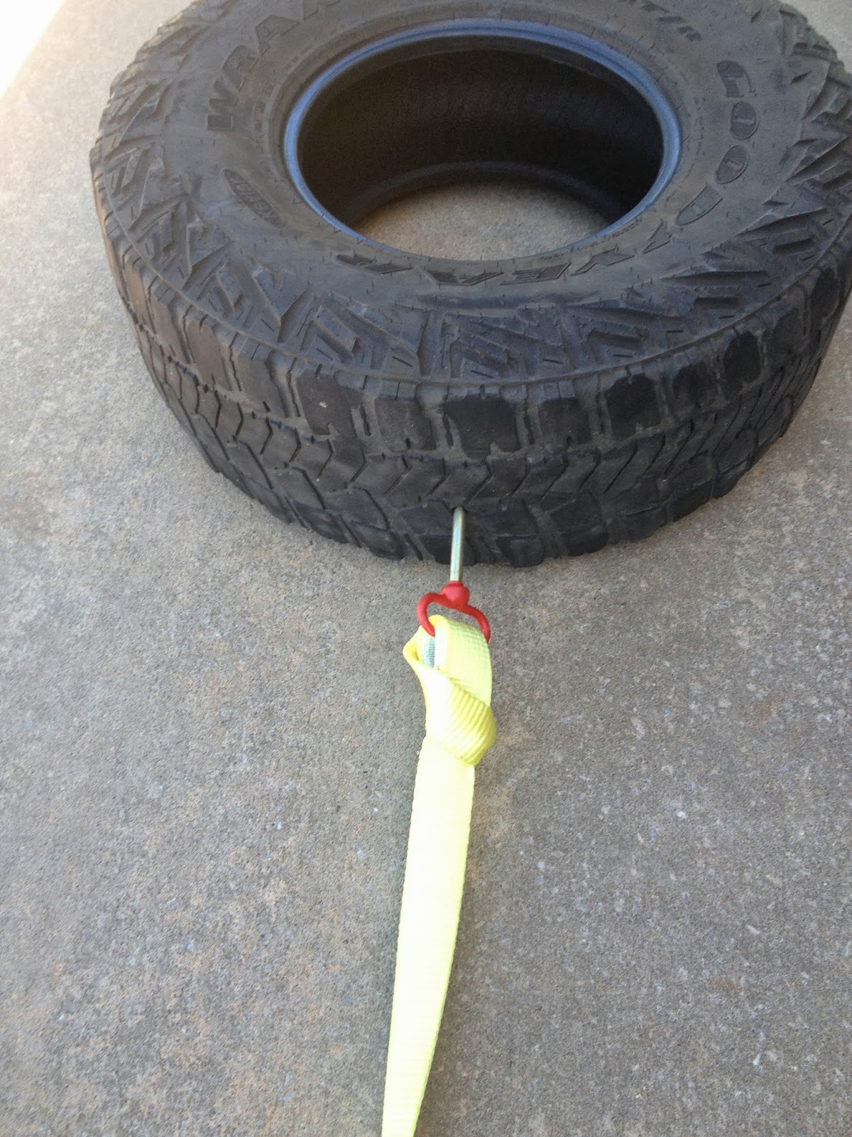 Mind Body and Bike DIYTire Drag/Sled to Build Strength