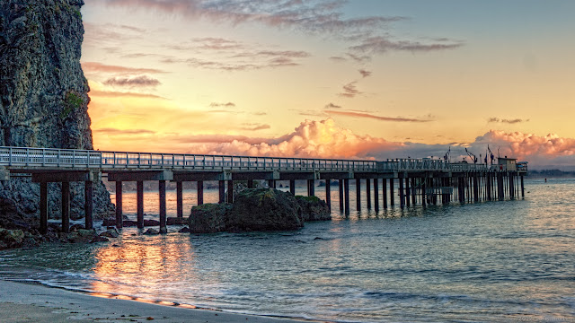 Pier at sunset Pier at sunset