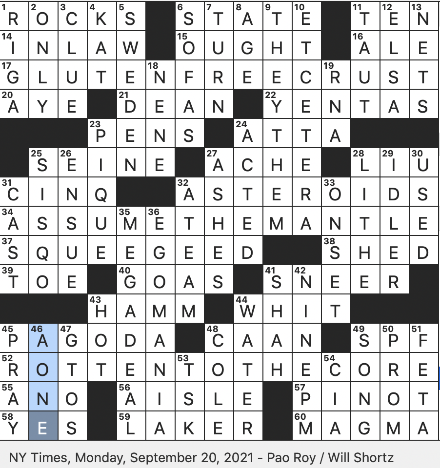 Rex Parker Does the NYT Crossword Puzzle: Discharge as from a volcano / TUE  7-25-17 / Protective embankment / Ambient music as ignorable as interesting  / Zoë Avatar / Jason's vessel /