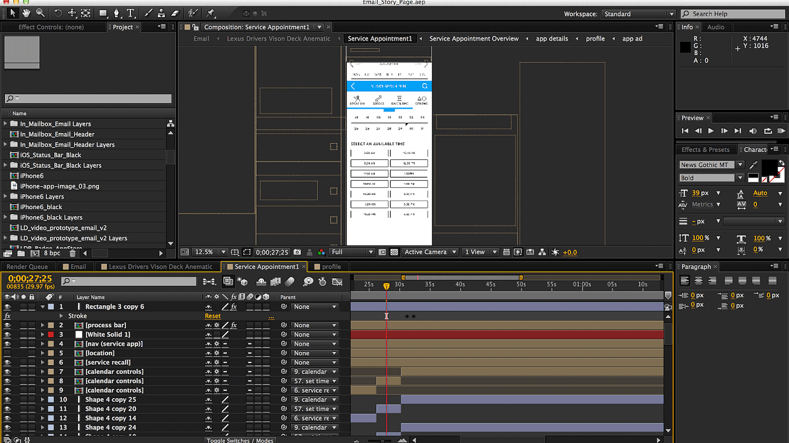Adobe After Effects Projects Effect Choices