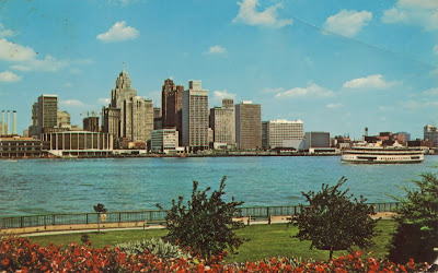 Detroit River Skyline, USA