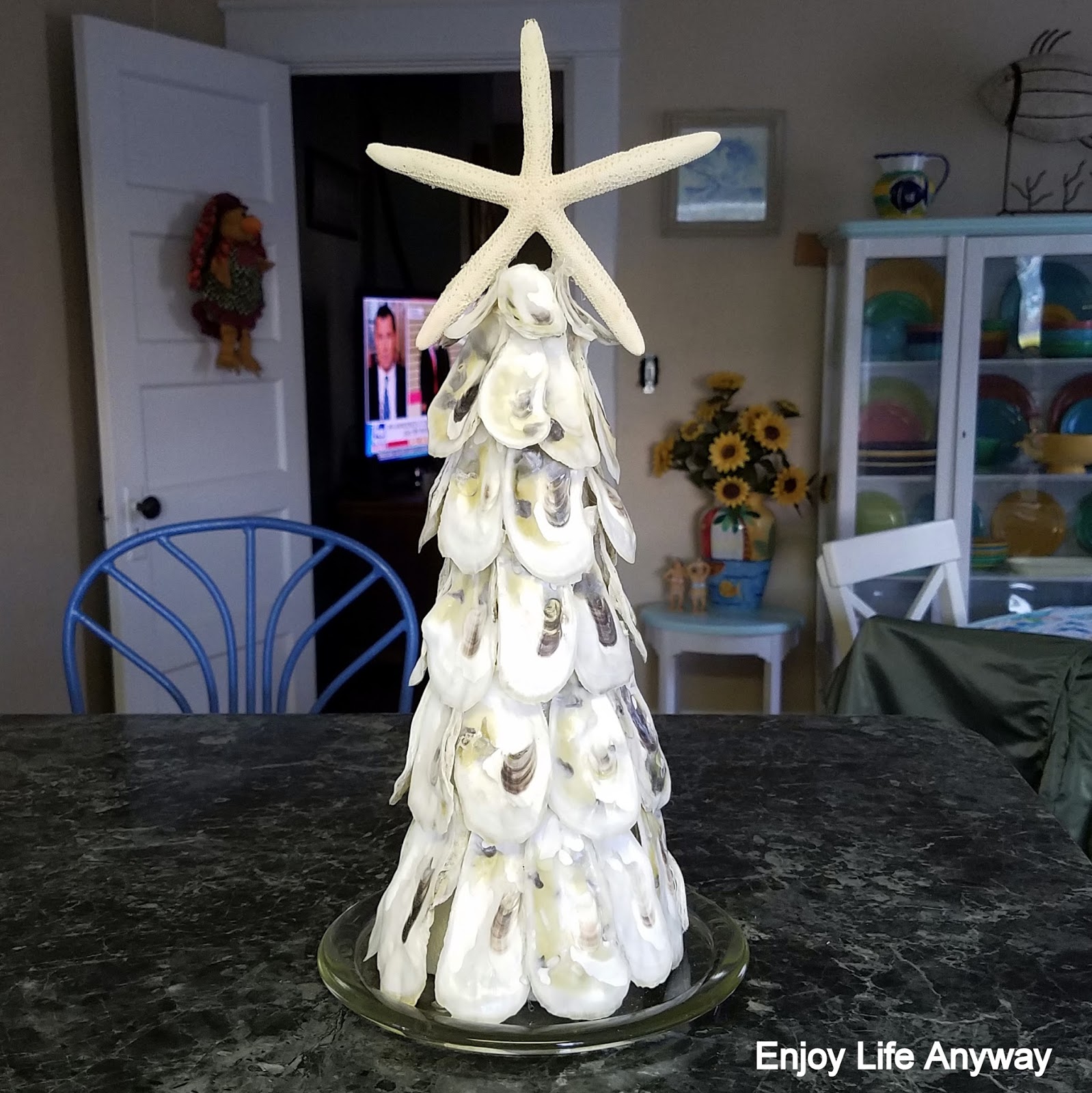 Enjoy Life Anyway How to Make an Oyster Shell Christmas Tree