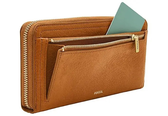 Fossil Logan RFID Zip Around Clutch Wristlet Wallet review Fossil Logan RFID Zip Around Clutch Wristlet Wallet review