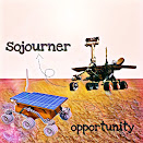 Nasa's SOJOURNER ROVER AND OPPORTUNITY ROVER
