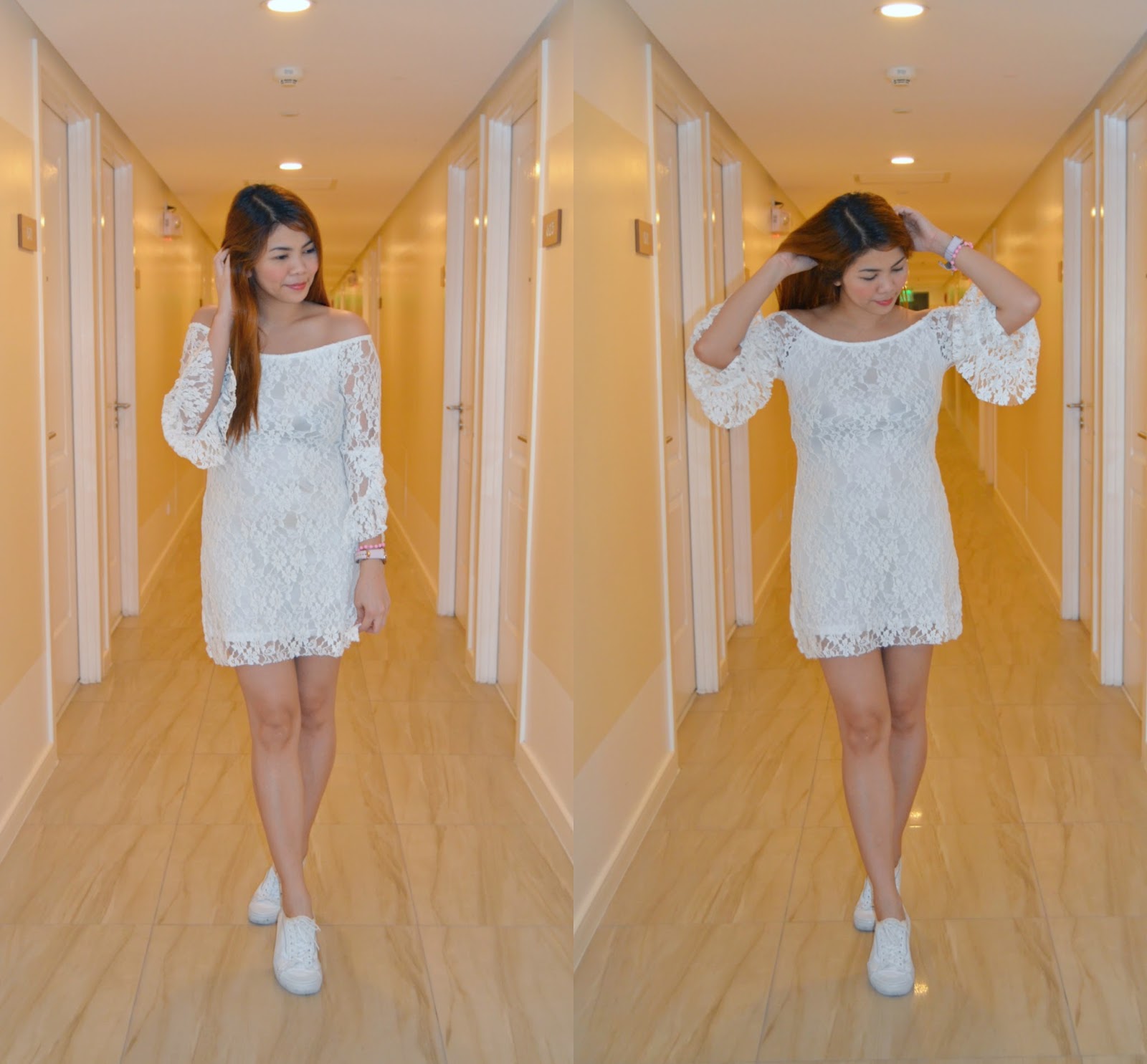 The Bandwagon Chic: White Off Shoulder Lace Dress for $2?