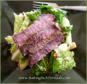 Caesar Salad with Eggless Dressing | www.BakingInATornado.com | #recipe #dinner