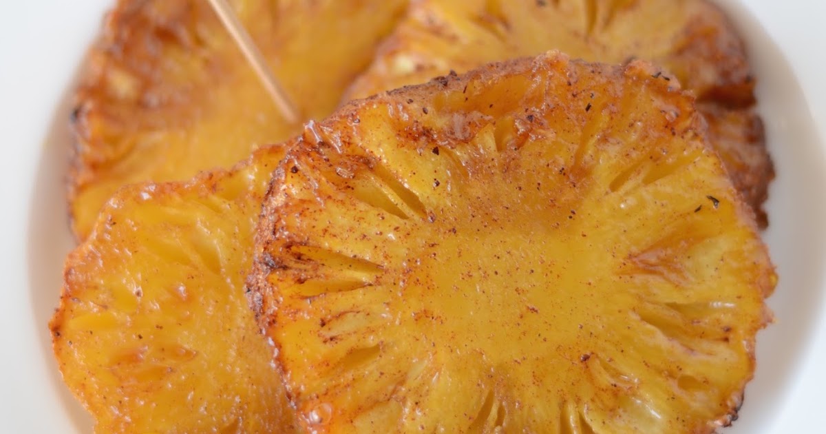 Kuch Pak Raha Hai Grilled Pineapple with Cinnamon in Air Fryer