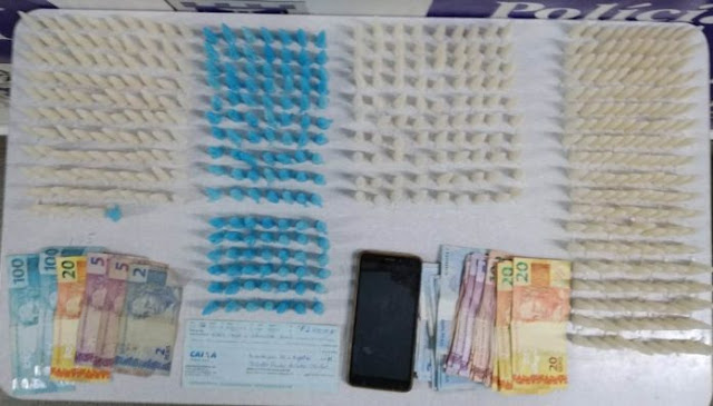 Polícia prende homens com drogas e dinheiro em Senhor do Bonfim