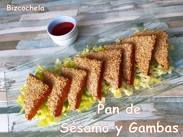 PAN DE SÉSAMO Y GAMBAS