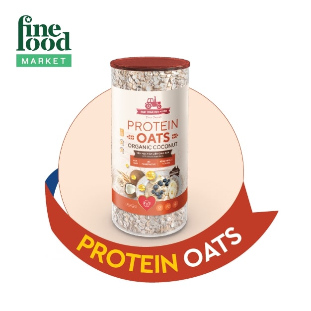 Yến Mạch Ăn Liền Giàu Đạm Vị Dừa Protein Oats Red Tractor Foods