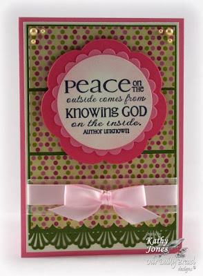 Our Daily Bread designs "Peace - the Full of Grace Collection" Designer Kathy Jones