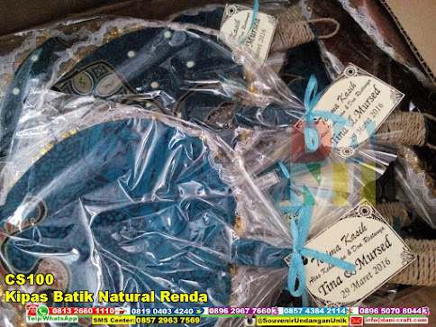 jual Kipas Batik Natural Renda