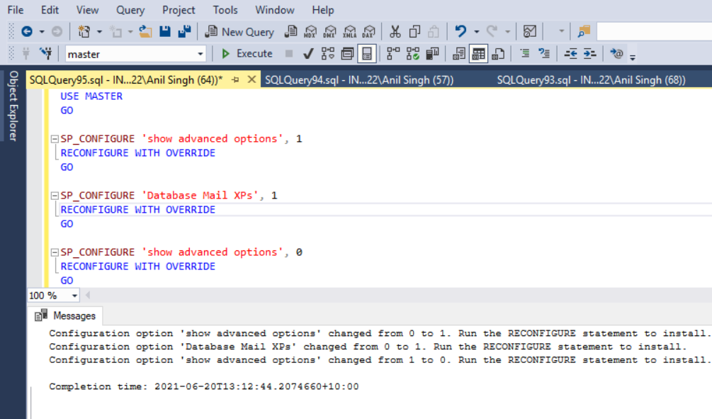 Configure Database Mail – Send Email From SQL Database