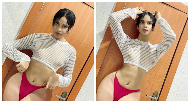 Nigerian transgender, Deevah shows off his curves in new photos