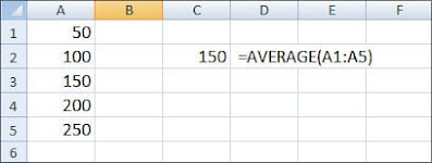 AVERAGE फ़ंक्शन