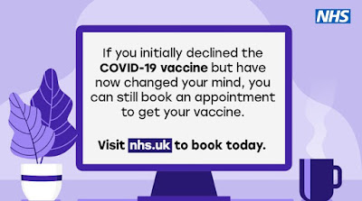 You can always book your COVID vaccination at any time